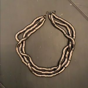 BCBG gun metal necklace